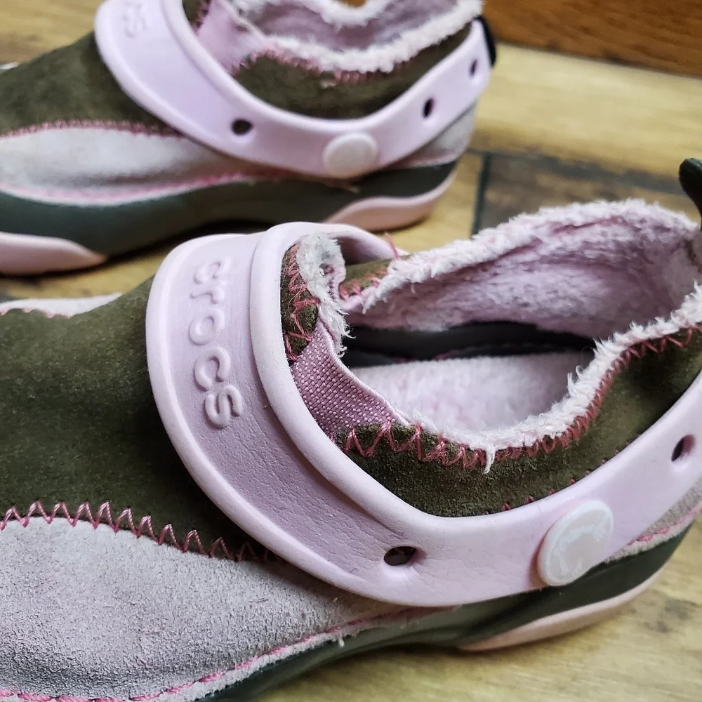Crocs Blitzen toddler girl slip on shoes Pink Size C11